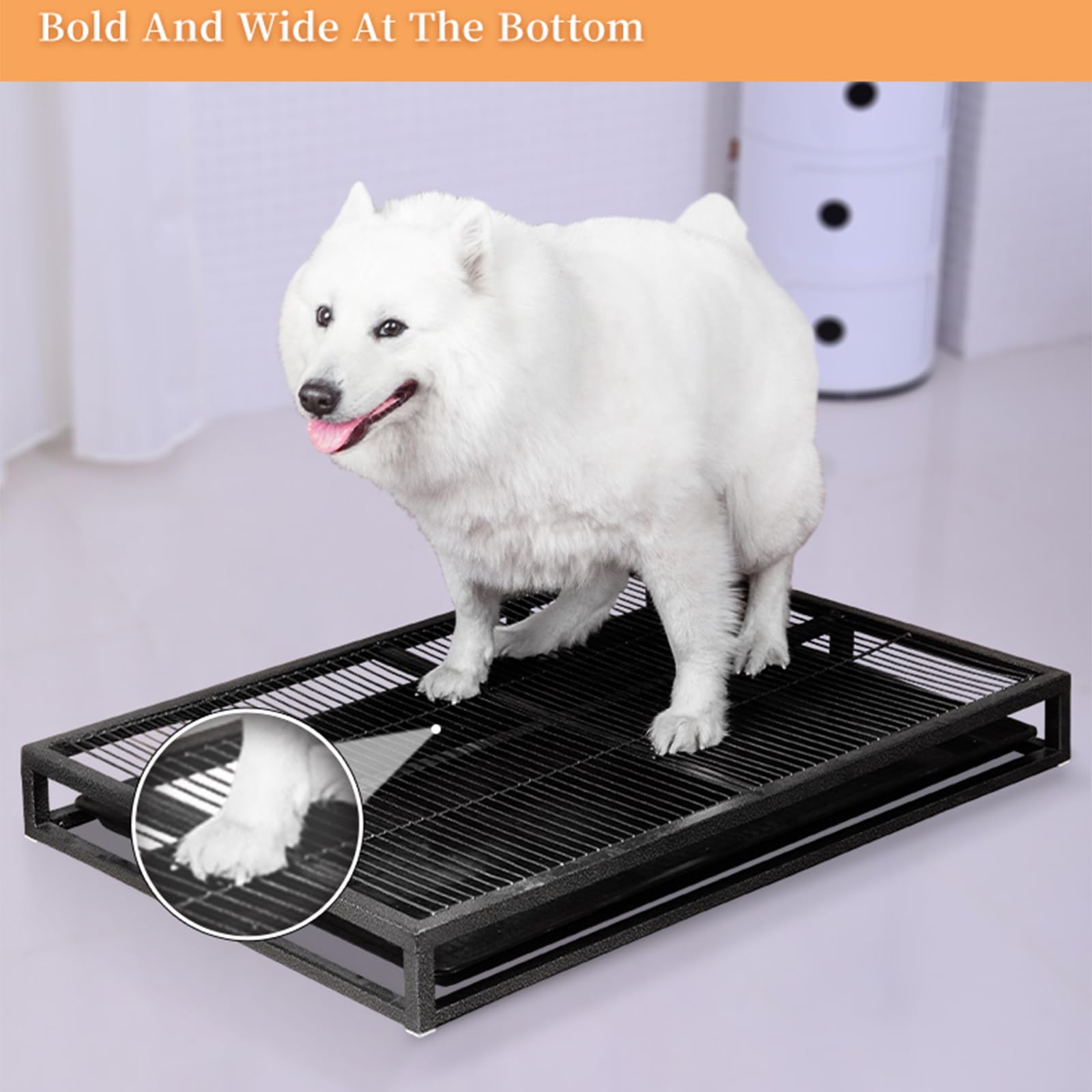 Amazon.co.jp: ペット用室内トイレ、ポータブル屋内犬トイレメッシュ